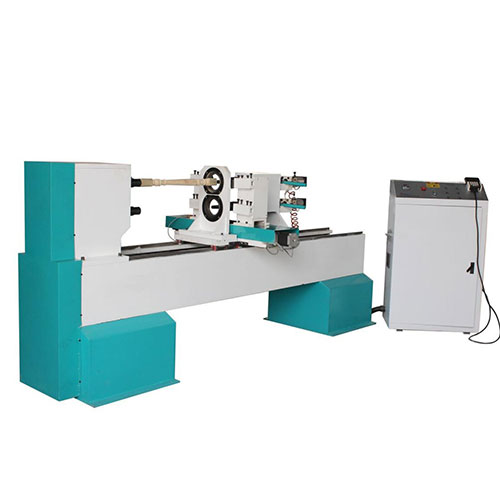 Double Axises and Four Blades CNC Wood Lathe